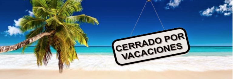 Cerrado por vacaciones