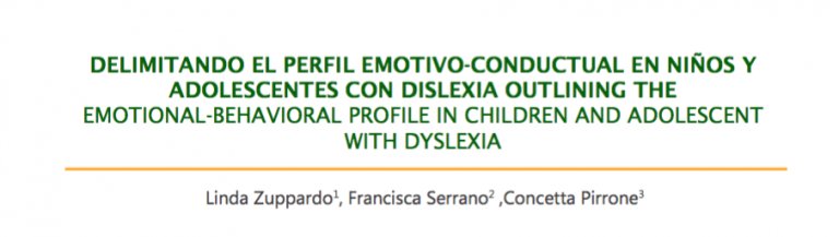 EL PERFIL EMOTIVO-CONDUCTUAL EN NIÑOS Y ADOLESCENTES CON DISLEXIA