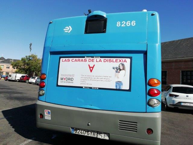 ¡Celebramos el mes de la dislexia en los autobuses de Madrid!